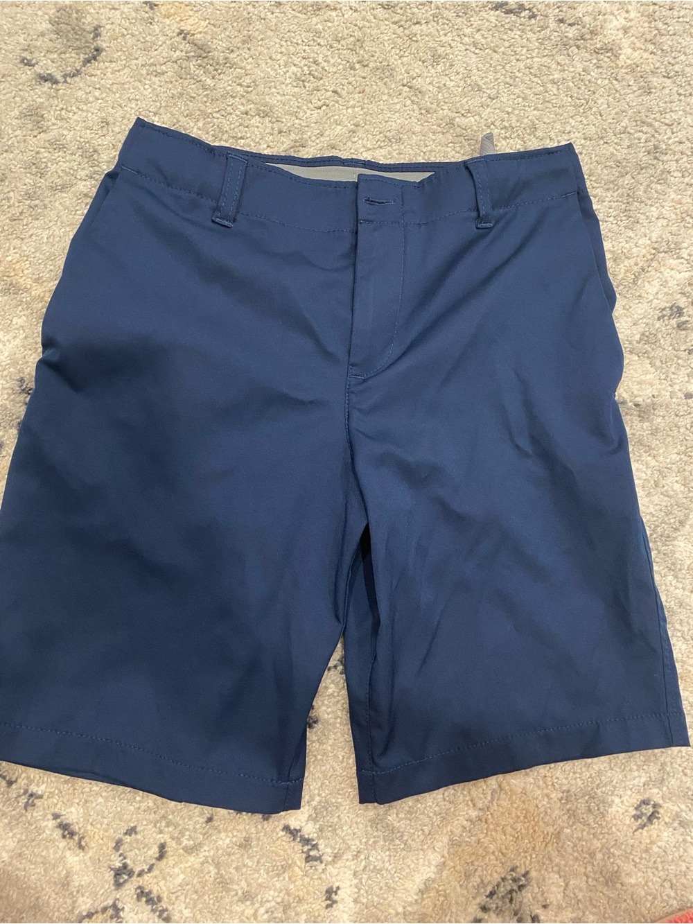 Under Armour Navy Flat-Front Performance Shorts